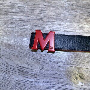 MCM Reversible Belt – Black / Red